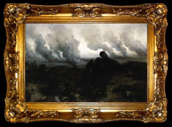 framed  Gustave Dore The Enigma, ta009-2